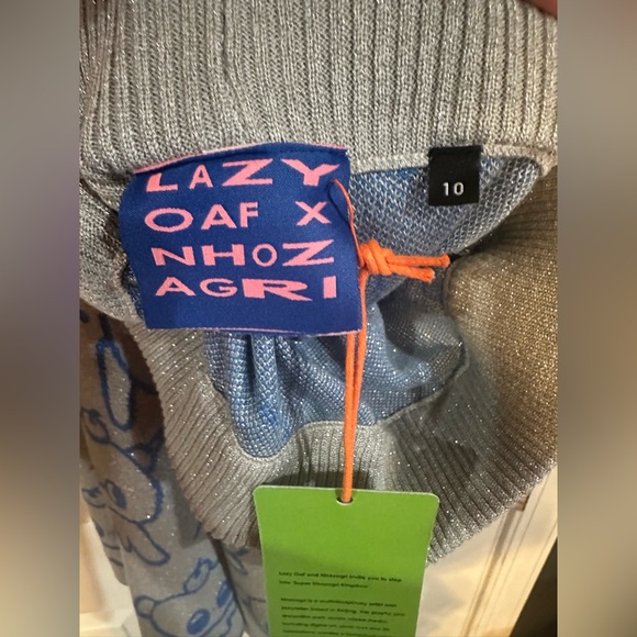 2-piece LO x Nhozagri Silver Knitted Cardigan and Knitted Pants - Picture 10 of 11